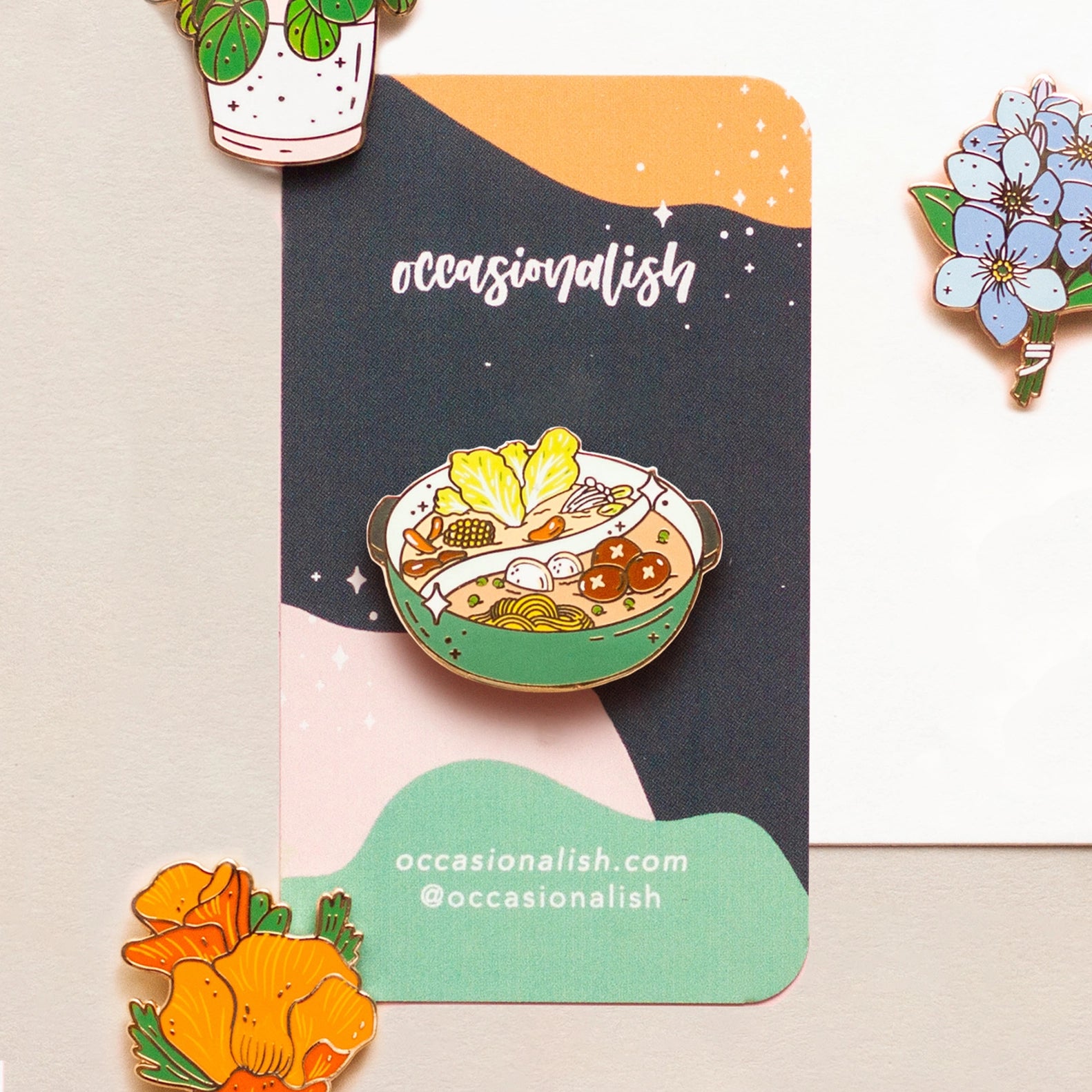 Hotpot Enamel Pin - Cantrip Candles