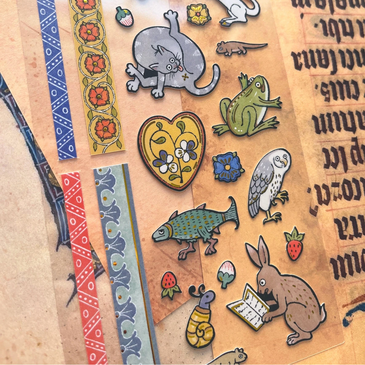 Illuminated Critters Foiled Sticker Sheet - Cantrip Candles