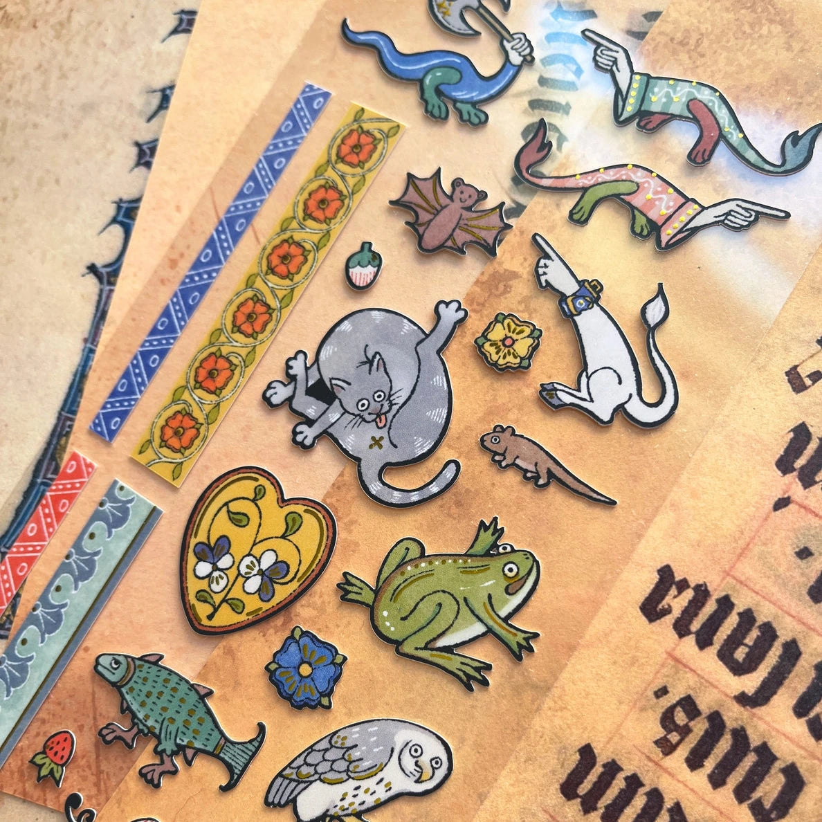 Illuminated Critters Foiled Sticker Sheet - Cantrip Candles