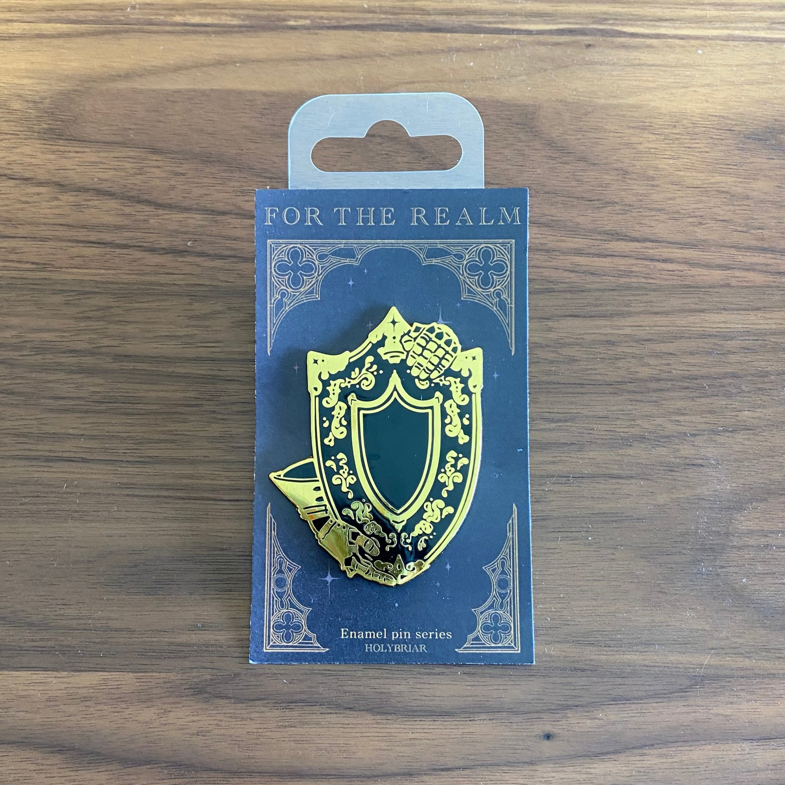 Weapon Enamel Pin - Shield - Cantrip Candles