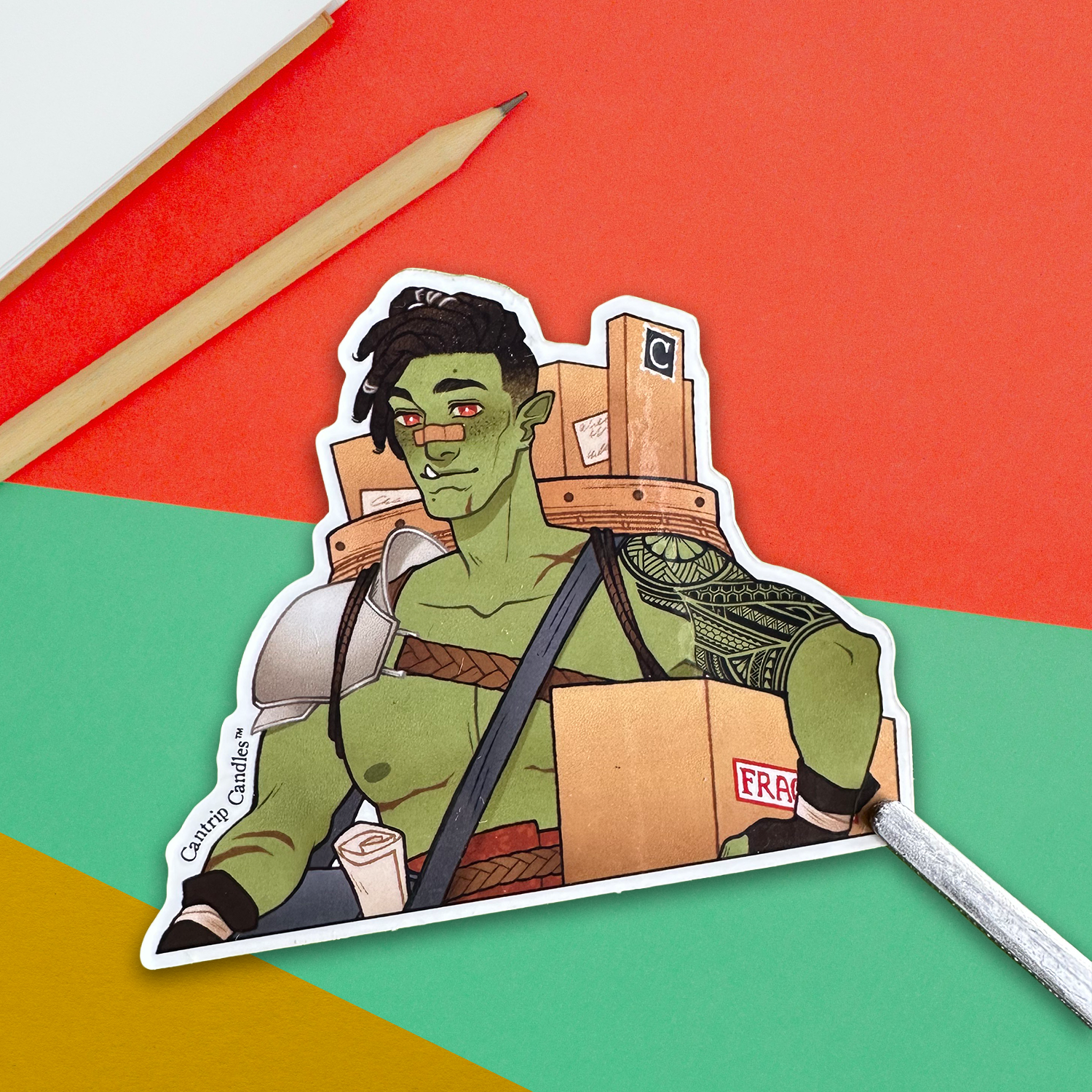 Jonah Sticker - Cantrip Characters - Cantrip Candles