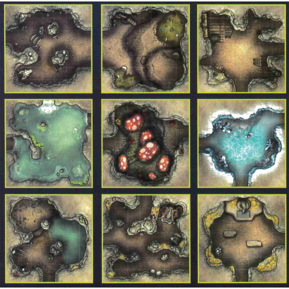 Map Tiles: Caves & Caverns - Cantrip Candles