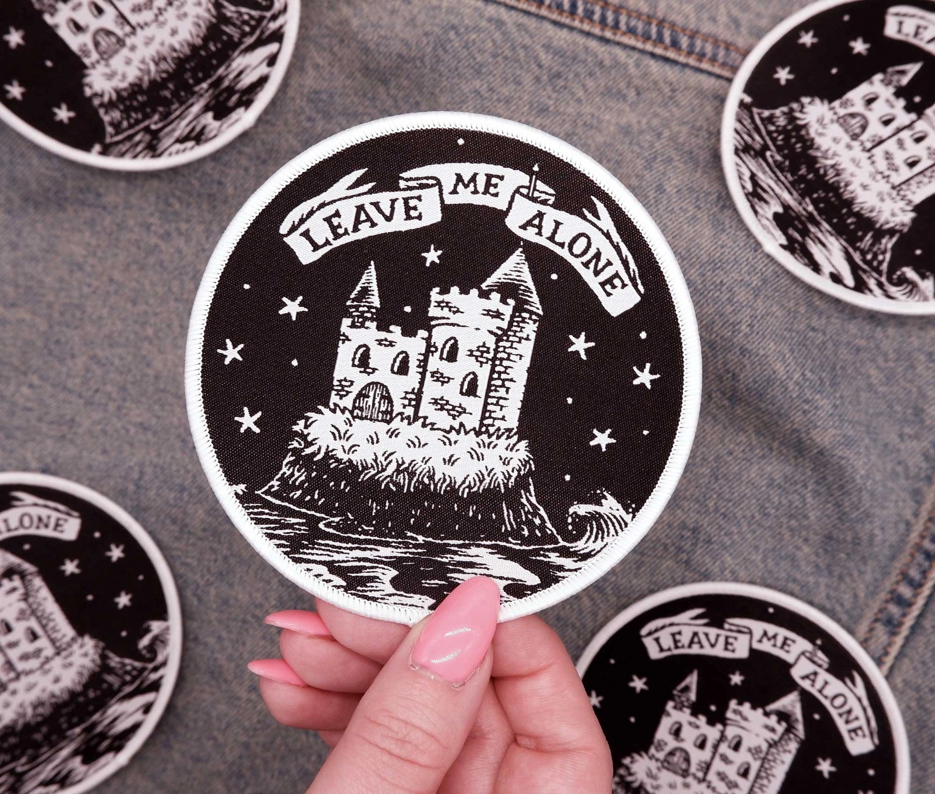 Leave Me Alone Woven Patch - Cantrip Candles