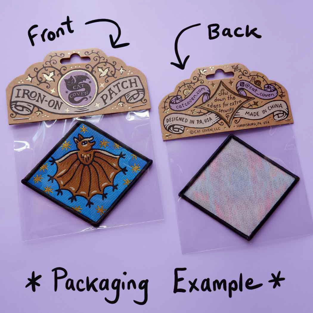Booty Frog Woven Patch - Cantrip Candles