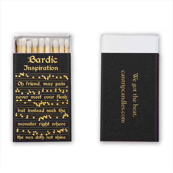 Bardic Inspiration: Matchbook - Cantrip Candles