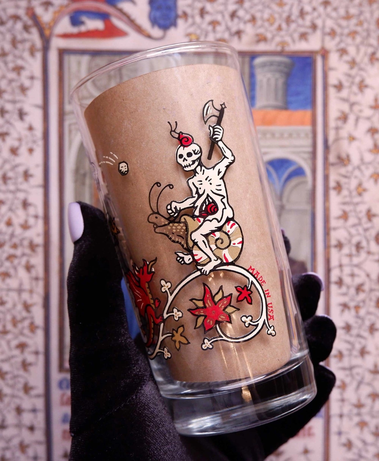 Medieval Battle Drinking Glass