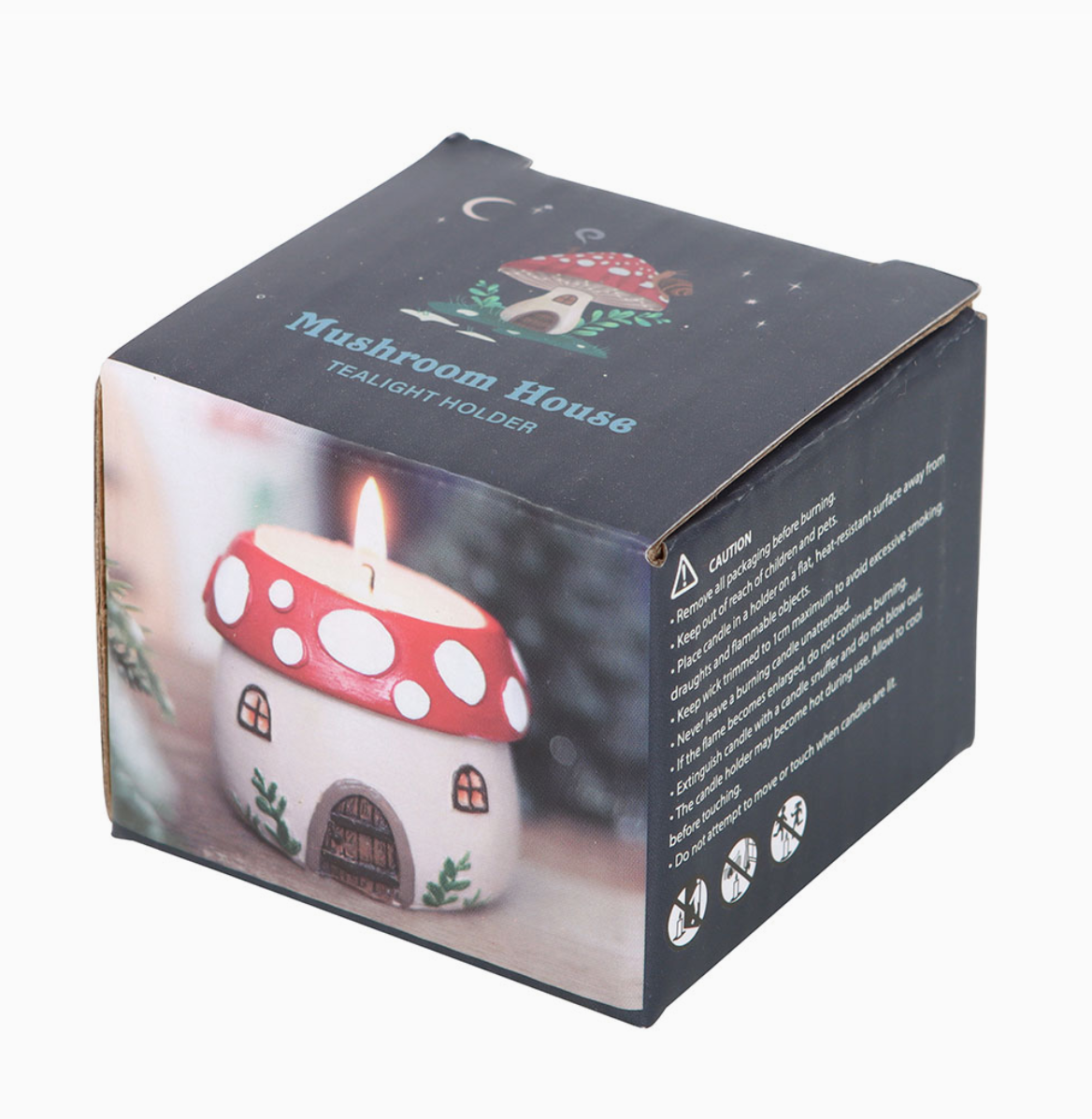 Tealight Candleholder - Mushroom House - Cantrip Candles