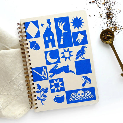 Quilt Coil Notebook - Cantrip Candles