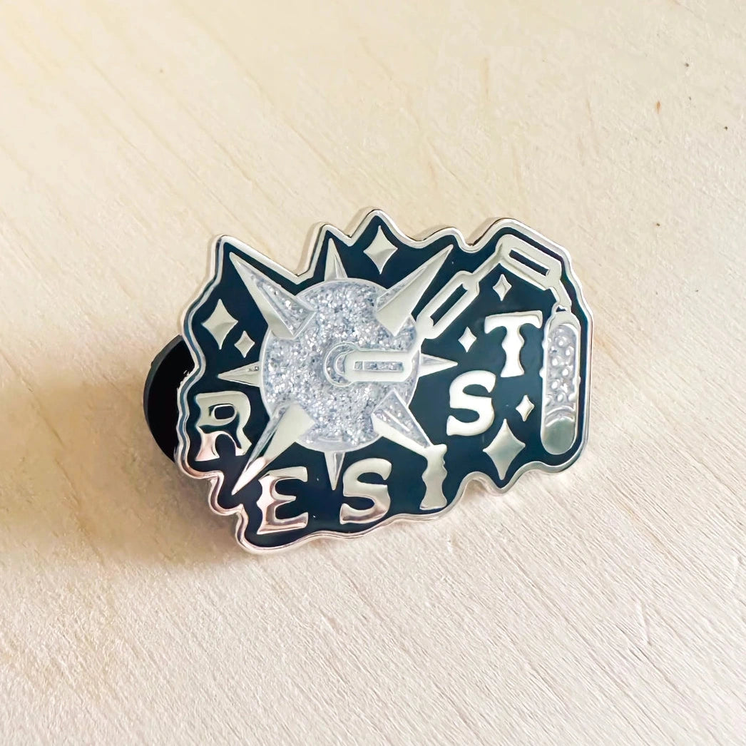 Resist Enamel Pin