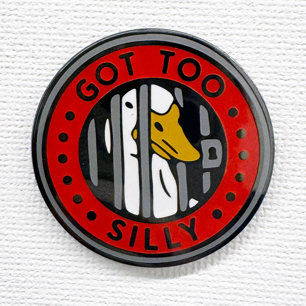 Silly Goose Jail Enamel Pin - Cantrip Candles