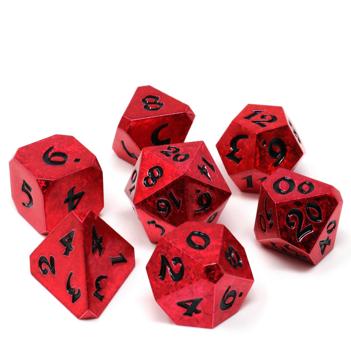 Soulscorcher 7 pc Dice Set - Cantrip Candles