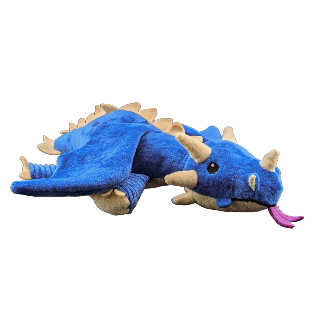 Sparkbolt the Blue Dragon Wyrmling Dog Toy - Cantrip Candles