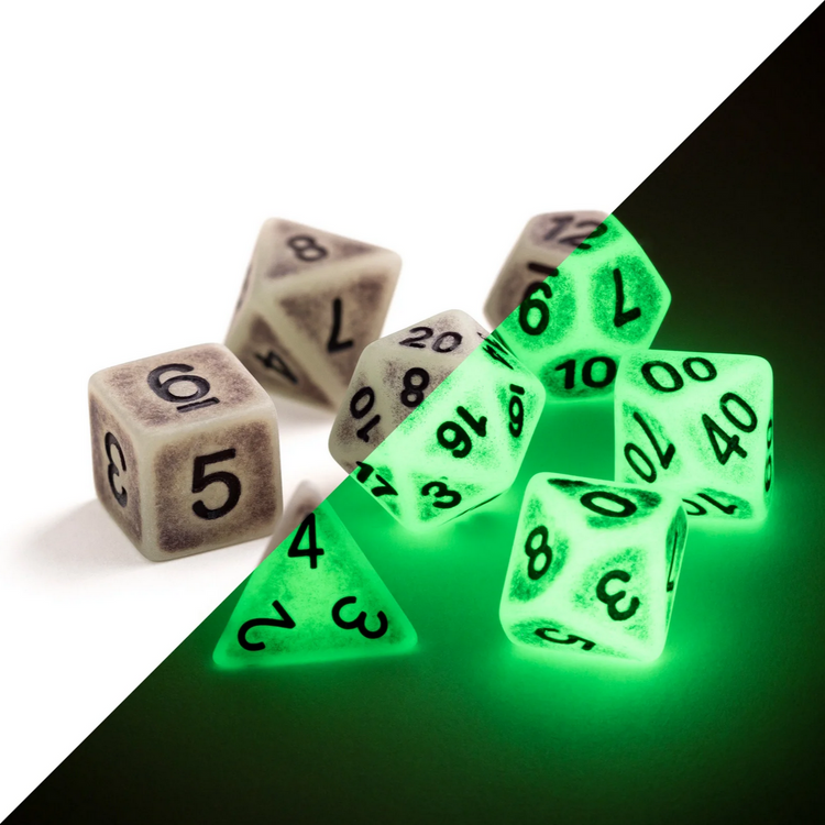 Spectral Ancient 7 pc Dice Set