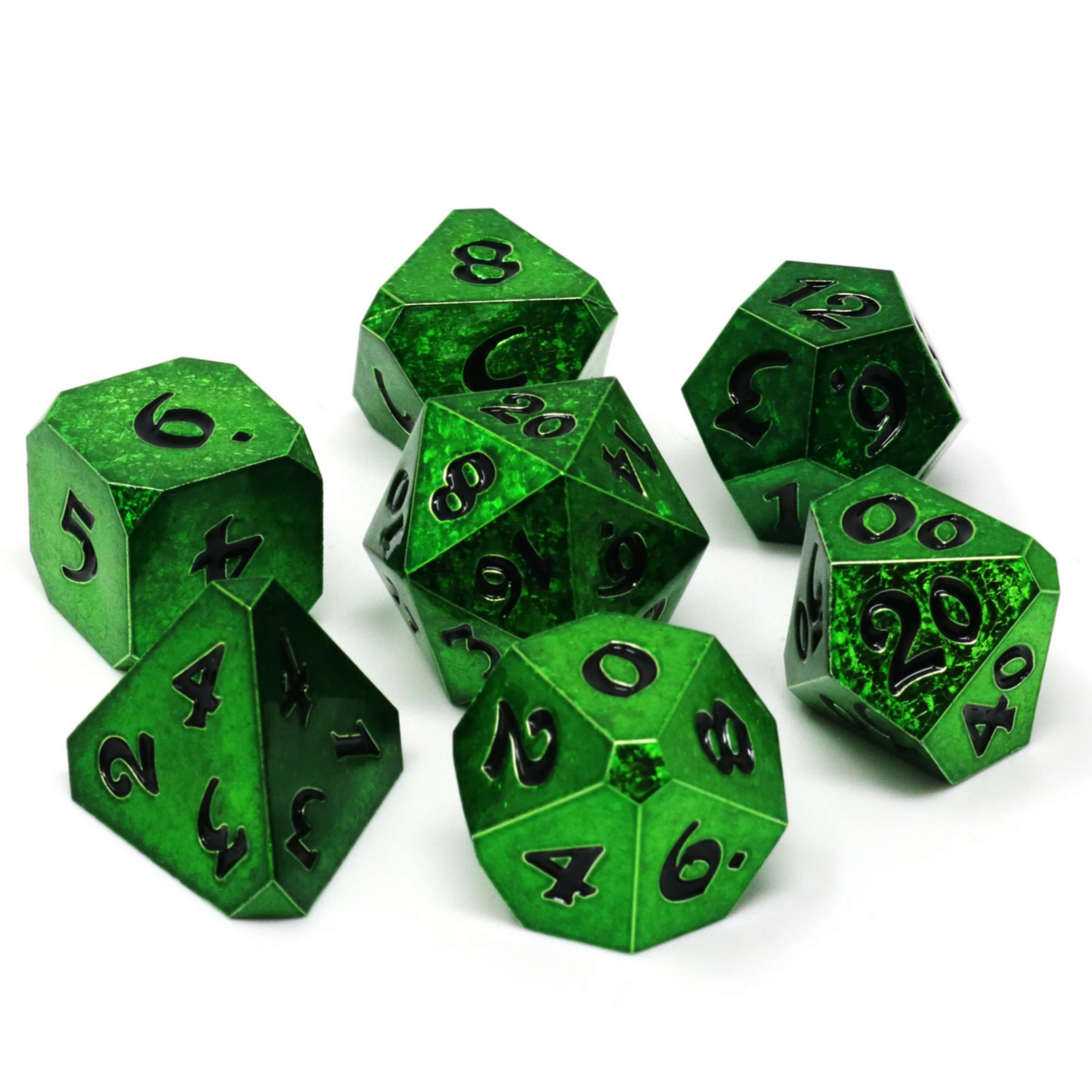 Thornsinger 7 pc Dice Set - Cantrip Candles