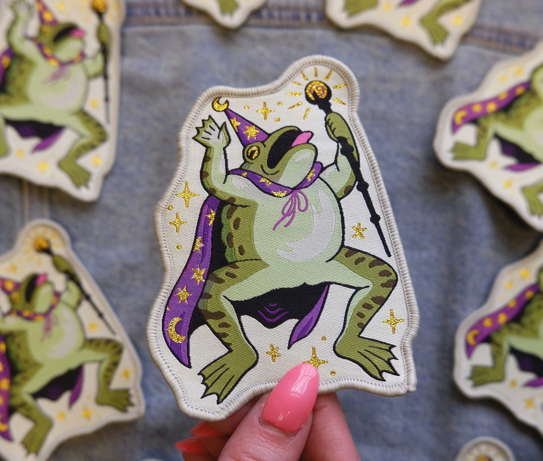 Toad Wizard Woven Patch - Cantrip Candles