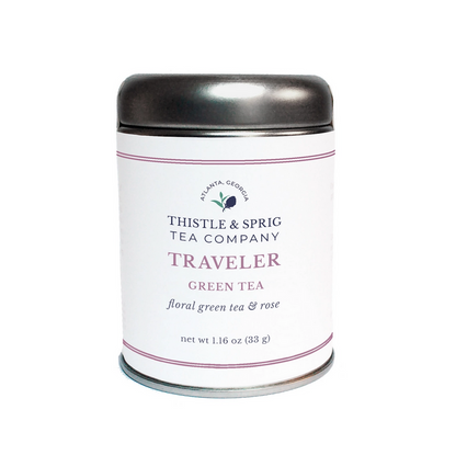 Traveler Green Tea - Loose Tea in Tin - Cantrip Candles