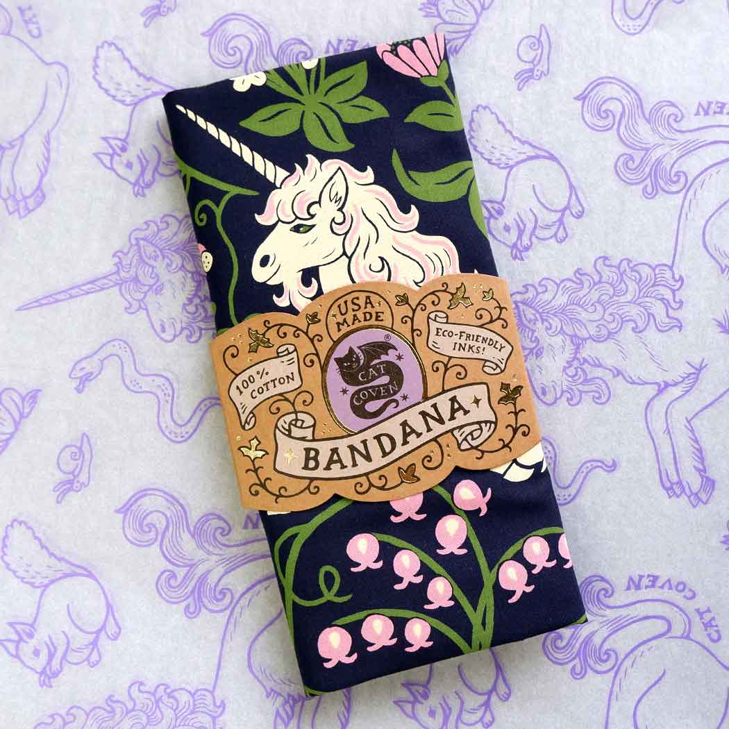 Unicorn Garden Bandana - Cantrip Candles