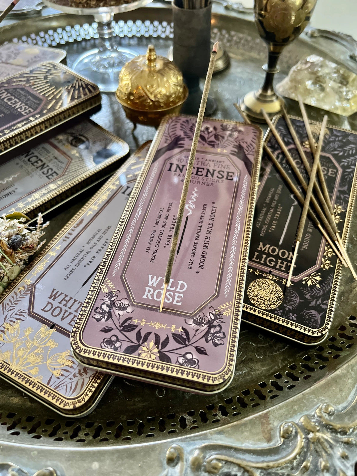 Premium Incense Sticks - Wild Rose - Cantrip Candles