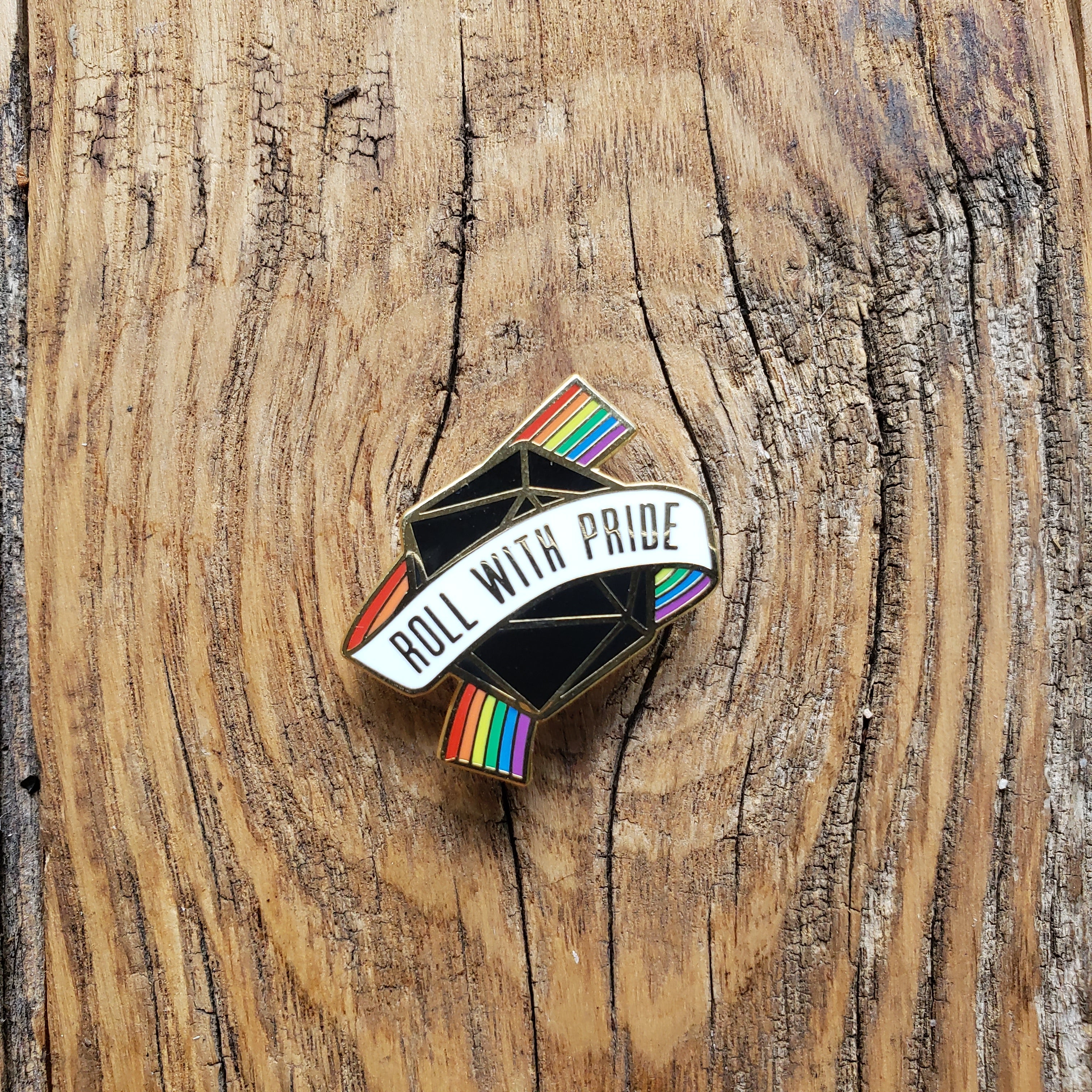 Roll with Pride Pin - Cantrip Candles