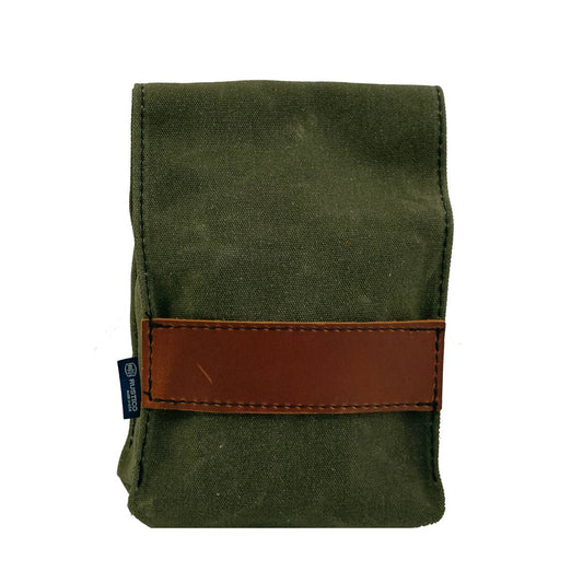 Waxed Canvas Lunch Bag - Small - Green - Cantrip Candles