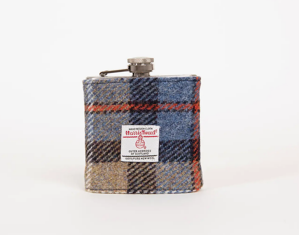 Hip Flask - Harris Tweed - Cantrip Candles