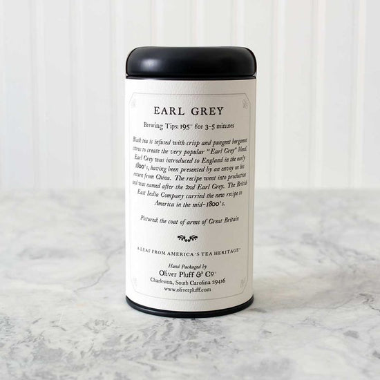 Earl Grey Tea - Loose Tea in Signature Tea Tin - Cantrip Candles