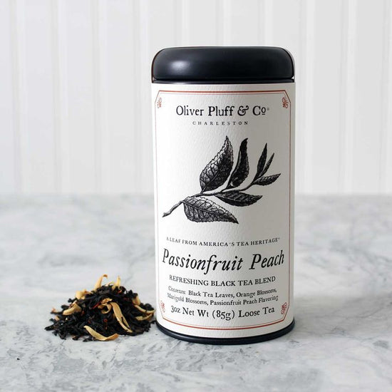 Passionfruit Peach - Loose Tea in Signature Tea Tin - Cantrip Candles