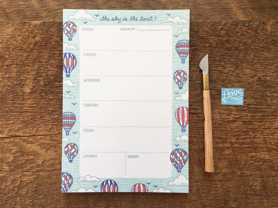 Sky's the Limit Weekly Desk Planner - Cantrip Candles