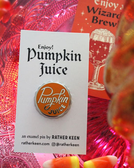 Pumpkin Juice lapel pin - Cantrip Candles